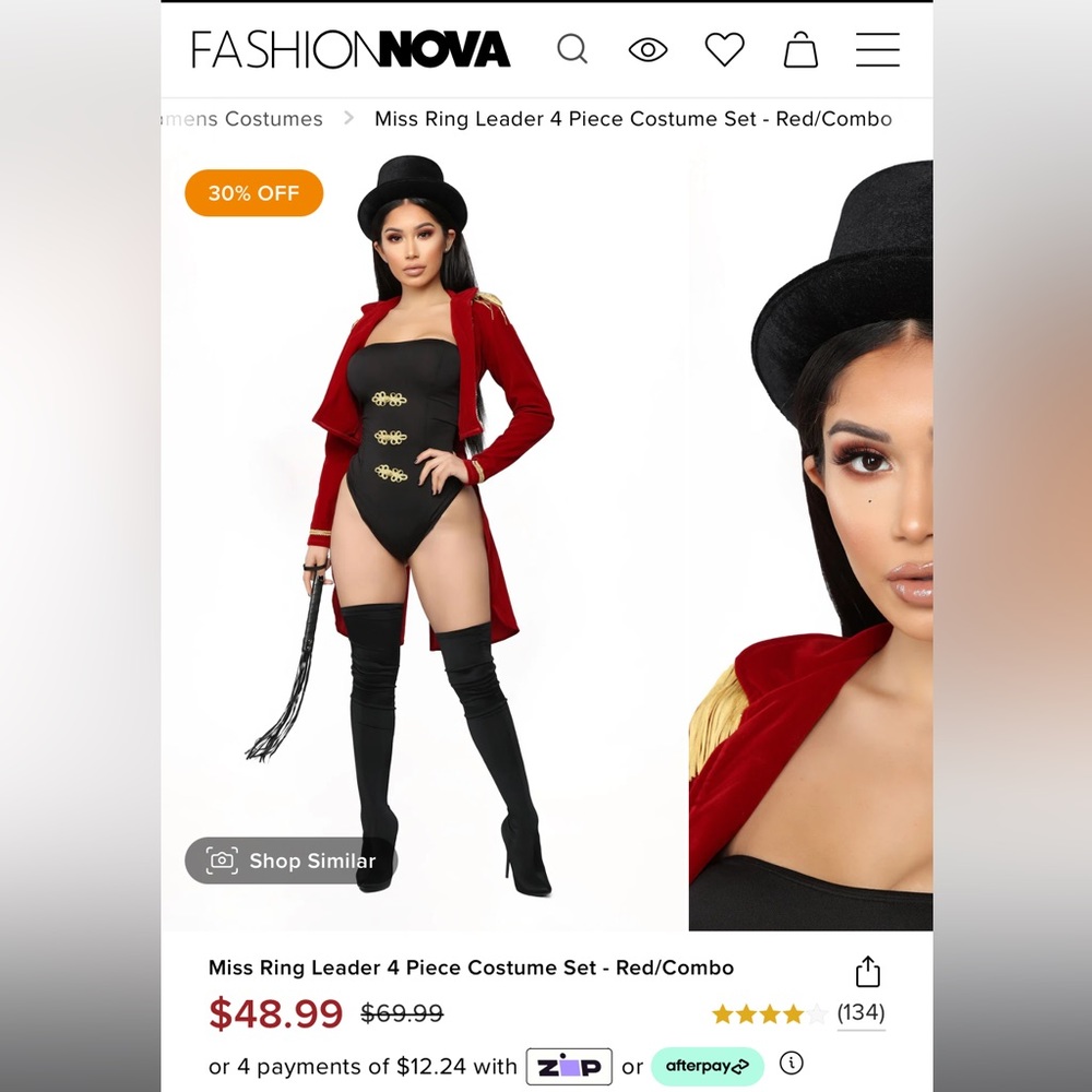 Ring Leader Halloween/Cosplay Costume (Medium)